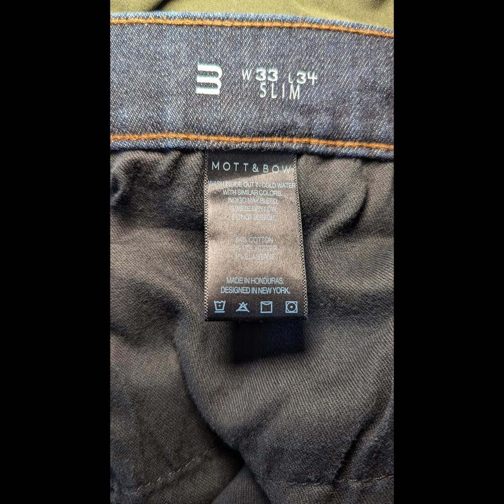 Mott & Bow - Men's Slim Fit Stretch Jeans 34 x 34 - Picture 5 of 5